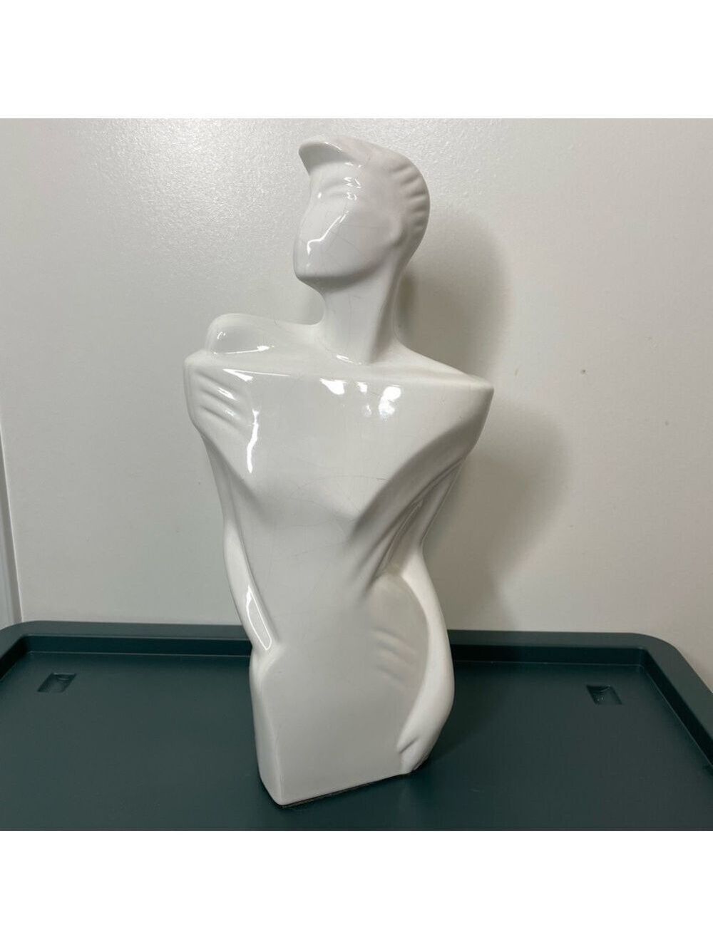 Vintage Lindsey B “Rachel” Styled 1980’s Modernist/Art Deco Ceramic Sculpture